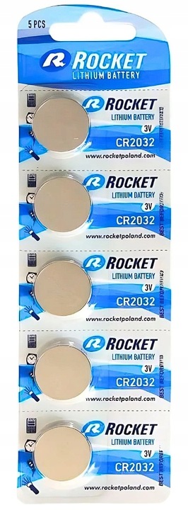 ZESTAW 30 SZT BATERIA GUZIKOWA CR2032 3V LITOWA MOCNA +- DO PILOTA