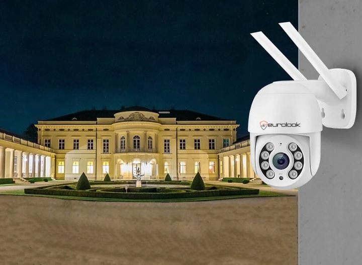 KAMERA ZEWNĘTRZNA WiFi OBROTOWA 3MPX IP Full HD ZOOM 3MP 2048 x 1536P BIAŁA