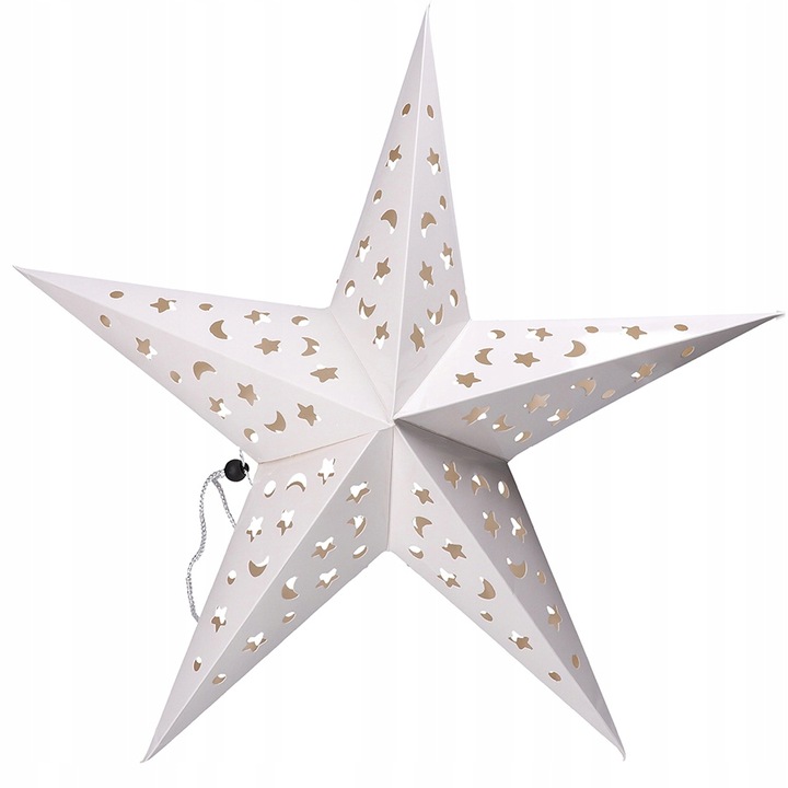 GWIAZDA 3D SKŁADANA ŚWIĄTECZNA WITRAŻ PAPIEROWA