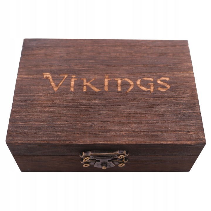 Bransoletka męska VIKING pudełko torebka prezentowa dla mężczyzny 21,5 cm