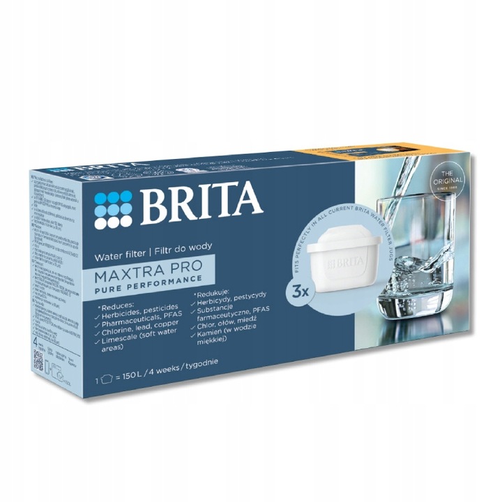 Wkład filtrujący wodę BRITA MAXTRA PRO Pure Performance 3 szt do