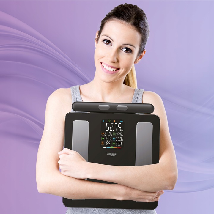 Waga Łazienkowa Analityczna 15 Parametrów Apple Health, Google Fit, IF2825A