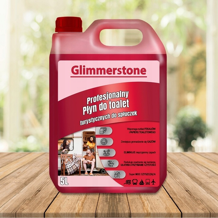 PŁYN DO TOALET TURYSTYCZNYCH DO SPŁUCZEK RED CZERWONY KWIATOWY TOI TOI 5L