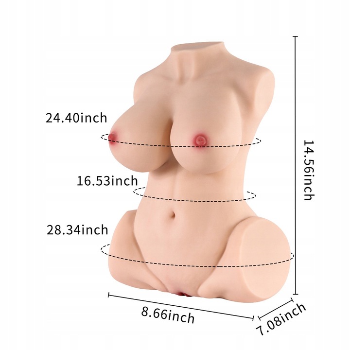 Kobieta tułowia dorosła lalka miłości mężczyzna Masturbator seks lalka