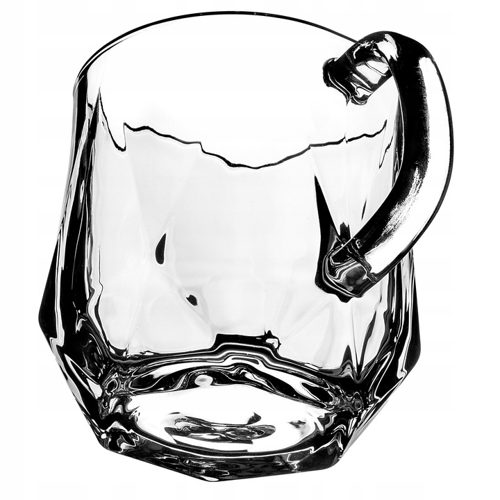 SZKLANKI DO KAWY HERBATY 300ml NAPOJÓW SZKLANKA Z UCHEM ZESTAW SZKLANEK 6x