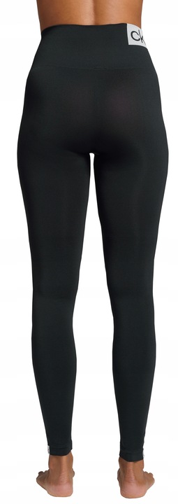 CK CALVIN KLEIN LEGINSY DAMSKIE MICROFIBER BLACK M