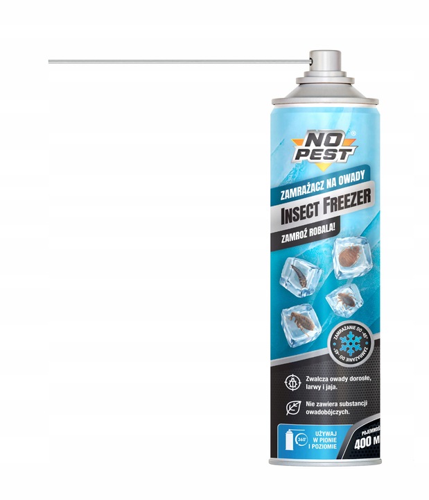 ŚRODEK PREPARAT NA PLUSKWY JAJA PLUSKIEW WSZY RYBIKI ZAMRAŻACZ NO PEST