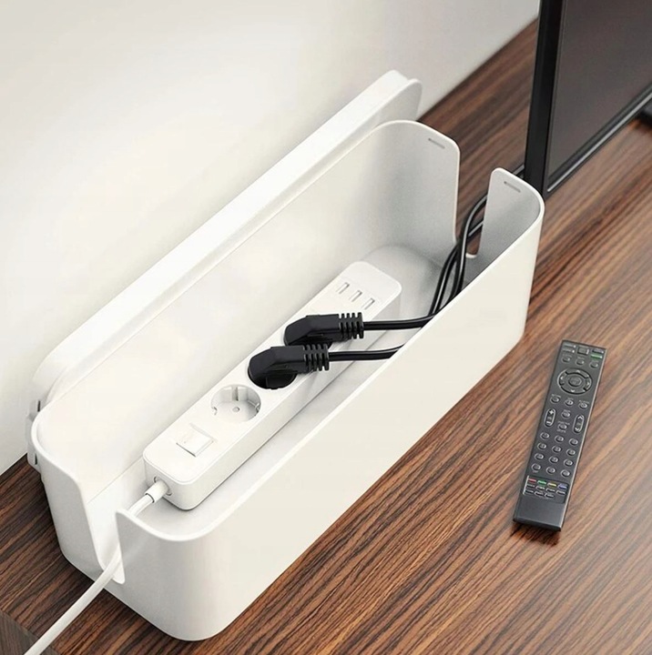 POJEMNIK ORGANIZER NA KABLE PUDEŁKO LISTWY KABLI M