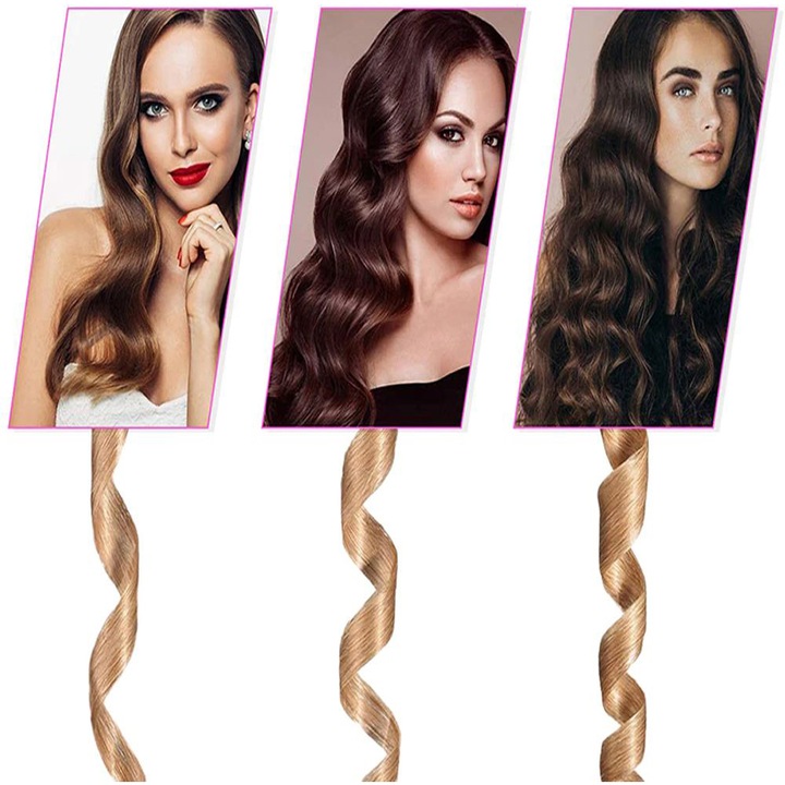 Lokówka automatyczna BEZPRZEWODOWA do włosów loków STYLIZACJI obrotowa LCD