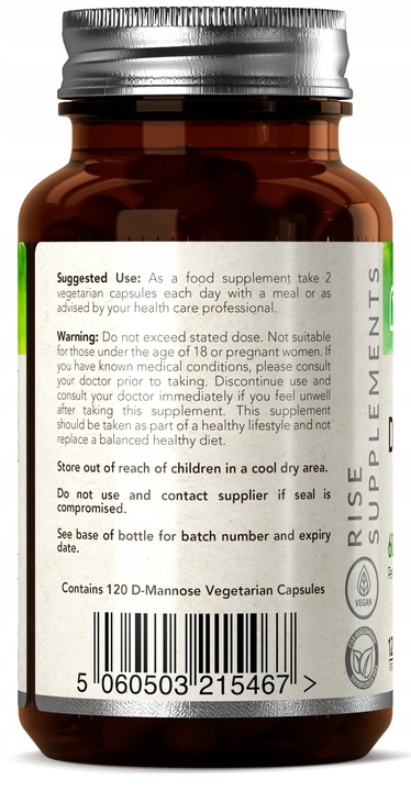 D-Mannoza (D-Mannose) 120 Kapsułek po 600mg