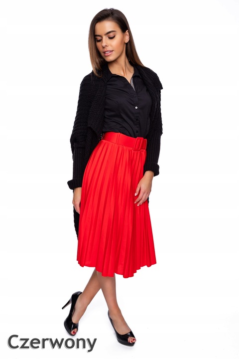 802___SPÓDNICA PLISOWANA PASEK GUMKA