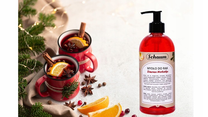 Mydło w płynie do rąk KREMOWE Wydajne Jabłko Cynamon Jesienne Zimowe 500ml