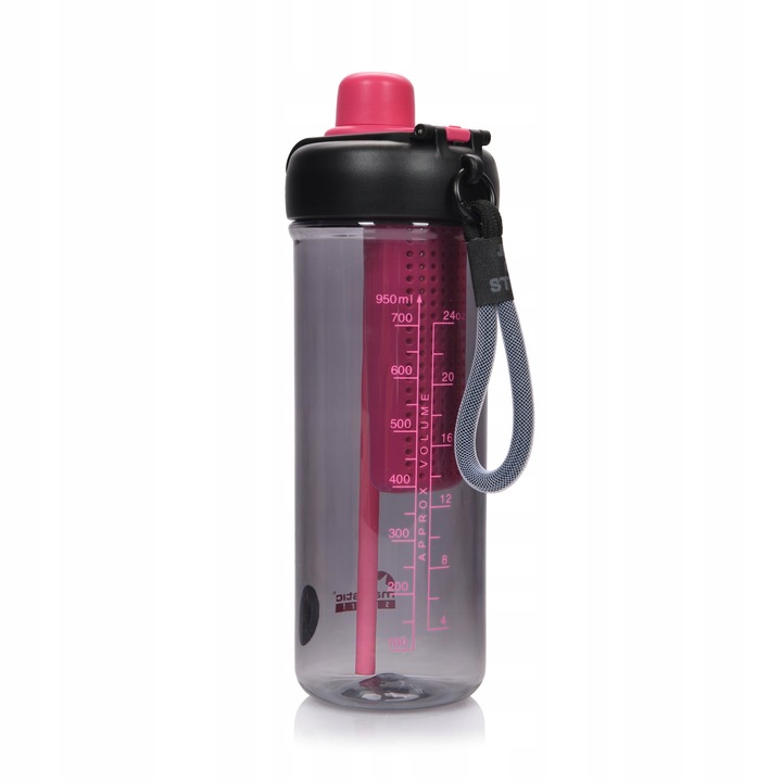 Butelka na wodę z sitkiem słomką bidon BPA free Majestic Sport 950 ml