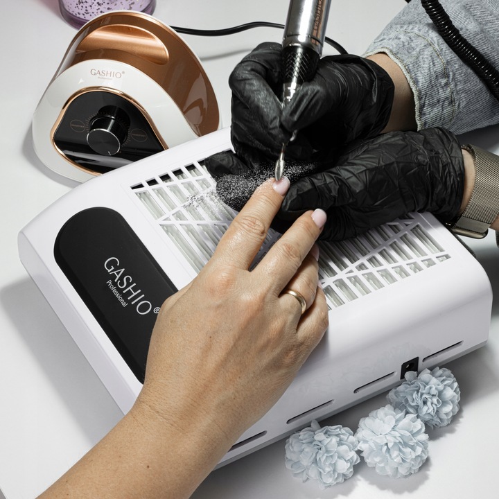 Pochłaniacz Pyłu Do Paznokci Manicure Bezworkowy Z Filtrem HEPA 80W