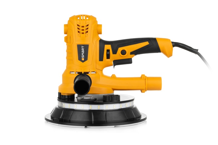 SZLIFIERKA DO GIPSU GŁADZI ŚCIAN SUFITU PŁYT GIPSOWYCH LED SAMOSSĄCA