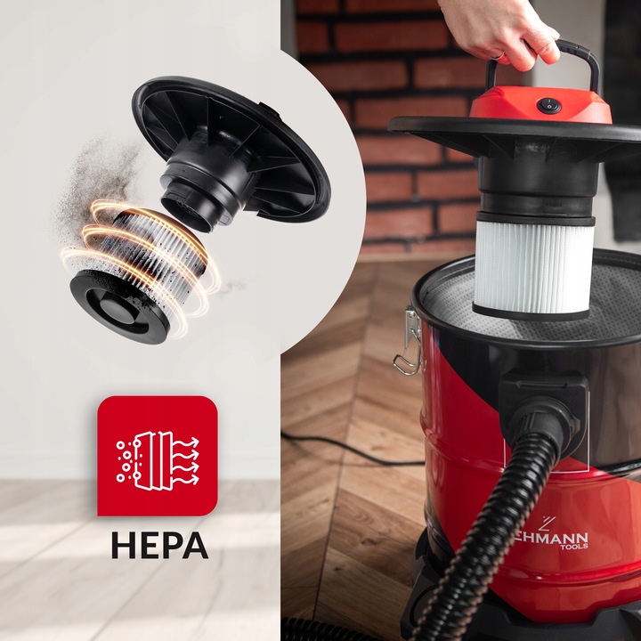 ODKURZACZ PRZEMYSŁOWY BEZWORKOWY SEPARATOR DO POPIOŁU KOMINKA GRUZU