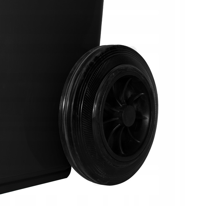 KOSZ ŚMIETNIK POJEMNIK KUBEŁ NA ŚMIECI ODPADY 120L CZARNY DO SEGREGACJI