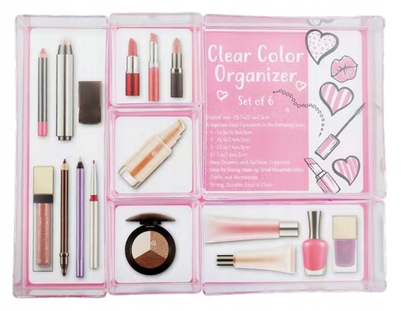 ORGANIZER NA KOSMETYKI POJEMNIK WKŁAD DO SZUFLADY MODUŁOWY