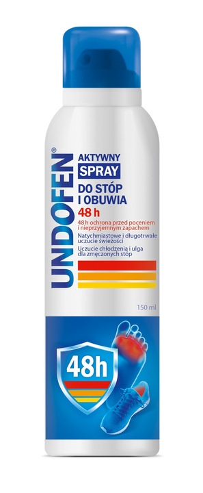 UNDOFEN Spray do Stóp i Obuwia 48H Przeciw Poceniu i Neutralizacji Zapachu