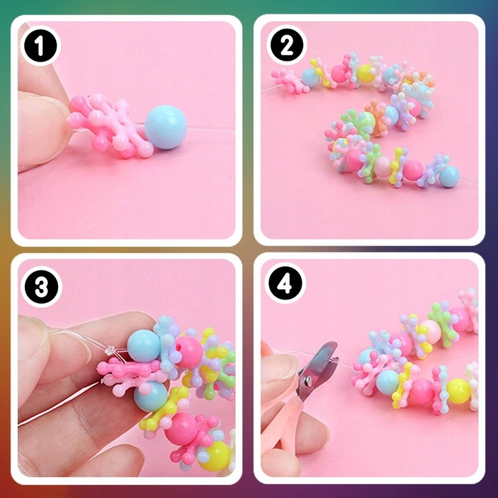 KORALIKI ZESTAW KORALIKÓW DO ROBIENIA BRANSOLETEK