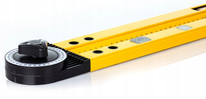 Kątomierz NASTAWNY ALUMINIOWY Kątownik 600 BUDOWLANY ŚLUSARSKI CYRKIEL