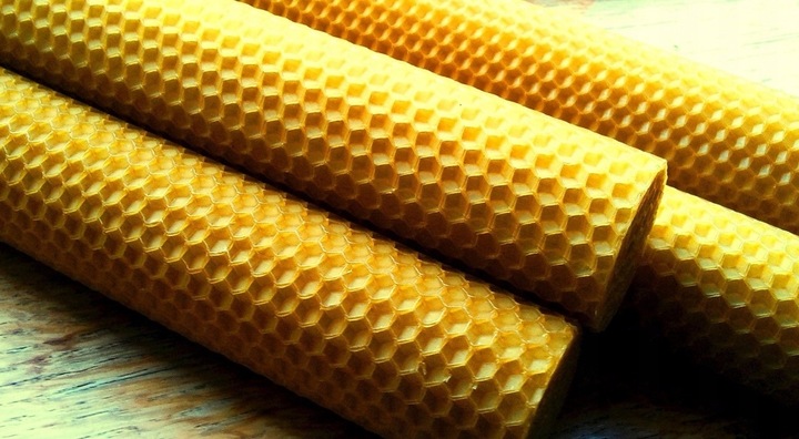 NATURALNA ŚWIECA ŚWIECZKA Z WOSKU PSZCZELEGO 100% WOSK PSZCZELI 11