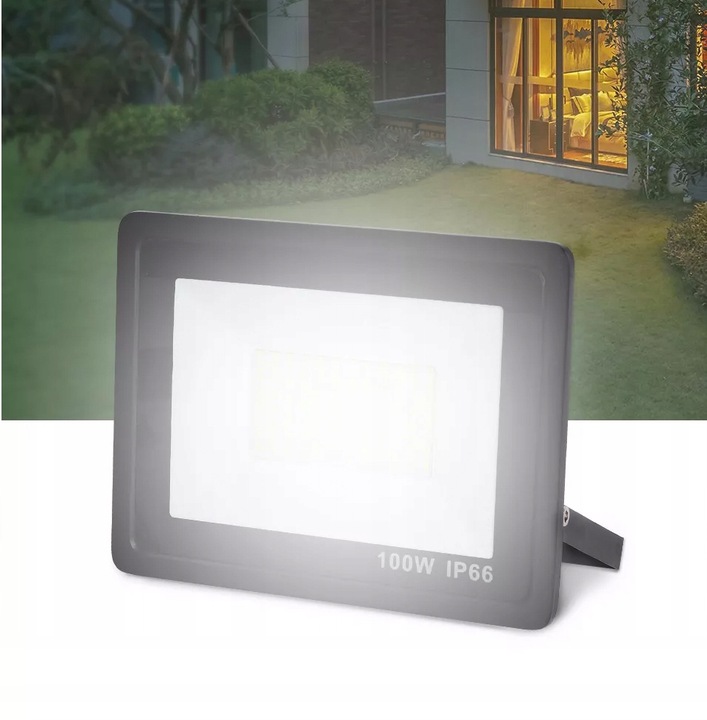 HALOGEN LED NAŚWIETLACZ LAMPA 100W REFLEKTOR SZKŁO HARTOWANE 9000lm