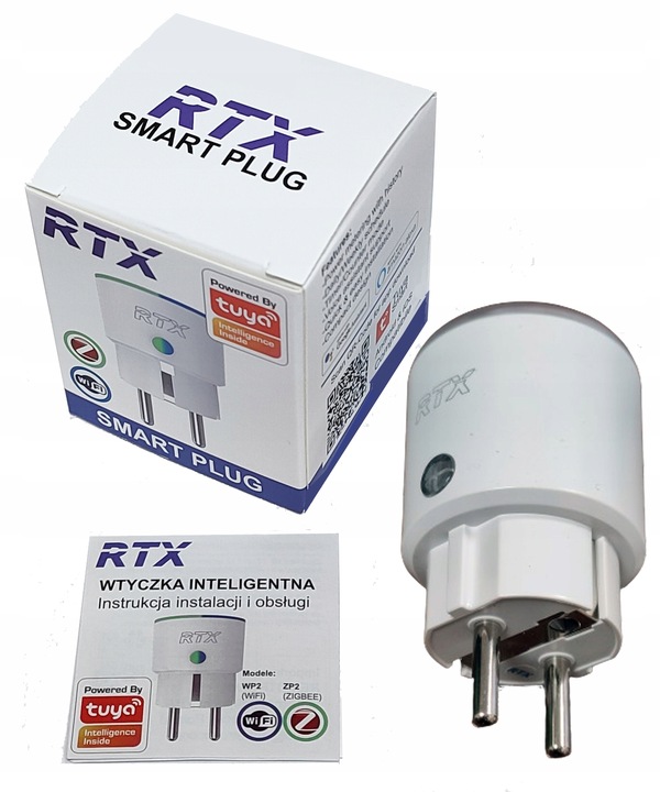 Gniazdko Wtyczka RTX Pomiar Licznik Energii do 260V Repater ZigBee