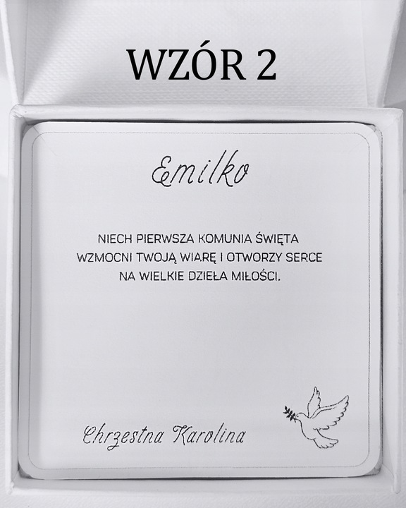 Pamiątka Komunii Świętej Srebrny łańcuszek z krzyżykiem srebro 925