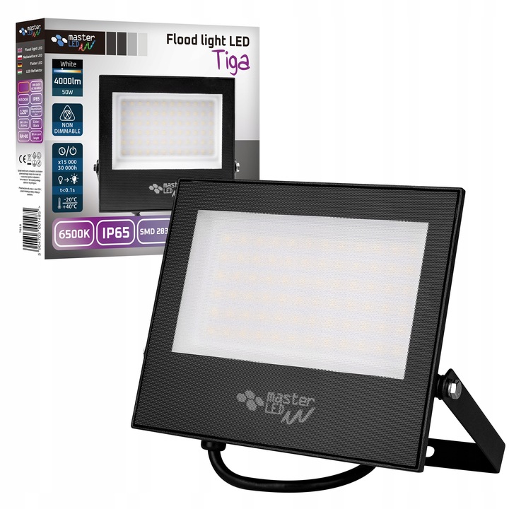 HALOGEN LED naświetlacz lampa 50W 6500K ZEWNĘTRZNY IP65 do garażu