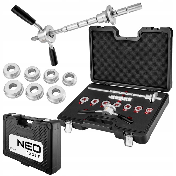 NEO ZESTAW NARZĘDZI DO MONTAŻU I DEMONTAŻU ŁOŻYSK GŁÓWKI RAMY W MOTOCYKLACH