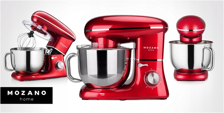 ROBOT KUCHENNY PLANETARNY MIKSER 3 MIESZADŁA MISA 6,2L MOCNY 3200W