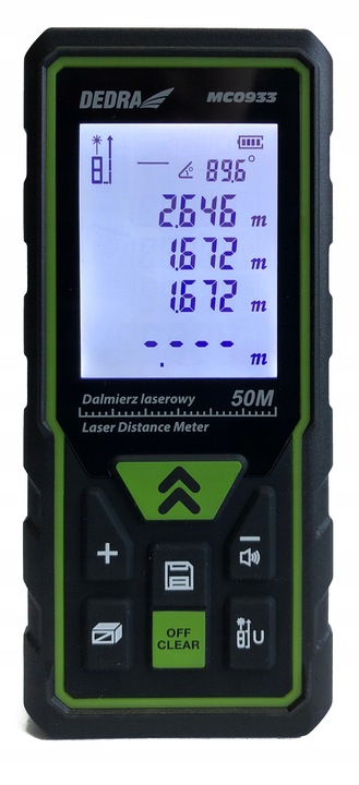 Dalmierz Laserowy 50m - Miernik Odległości DEDRA