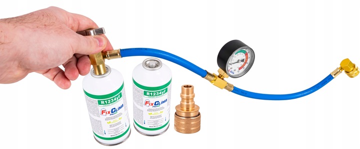 ZESTAW 2x GAZ DO NABIJANIA KLIMATYZACJI CZYNNIK CHŁODNICZY AUT R1234YF