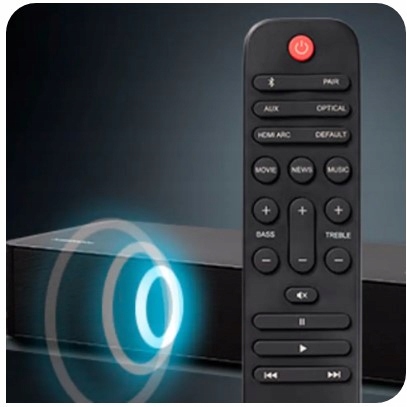 Niemiecki Soundbar Medion MD10450 2.0 60 W czarny Kino Domowe Do Telewizora