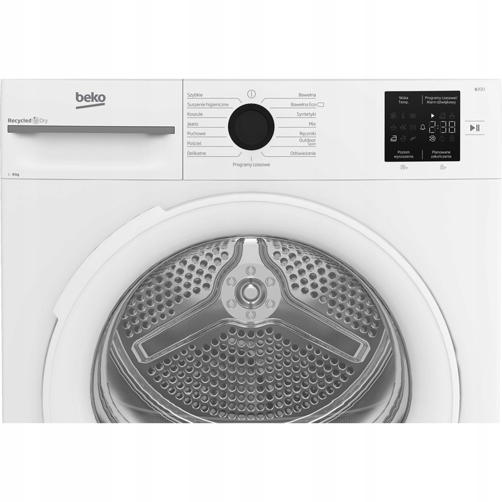 Suszarka Beko BM1T38239W 8kg Pompa ciepła EcoGentle Slim 15 Programów