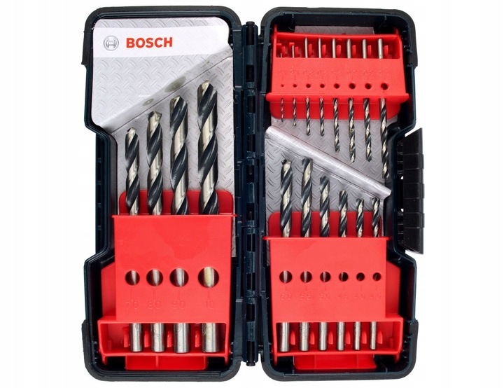 ZESTAW 18 wierteł do stali BOSCH HSS POINTTEQ