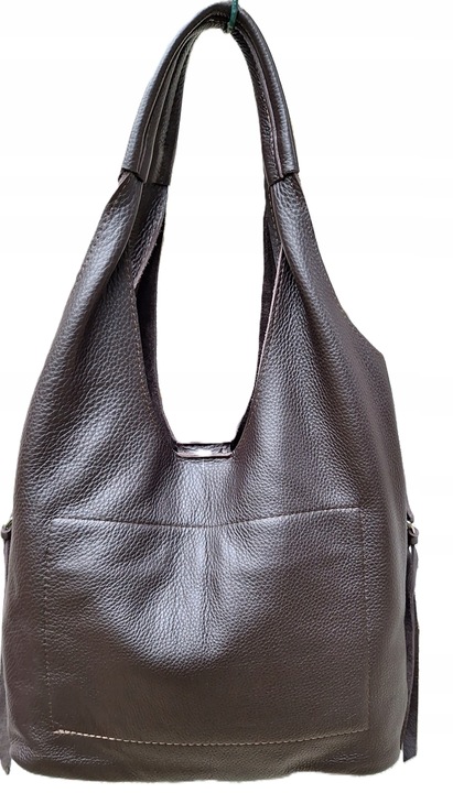 Skórzana Torebka Shopper Skóra Naturalna Włoska Vera Model 2w1 PREMIUM