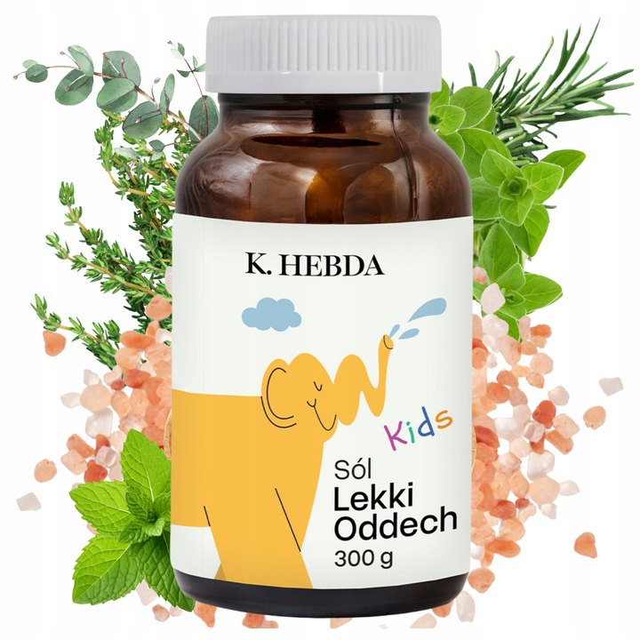 Sól himalajska Do Kąpieli Lekki Oddech Hebda Olejki Eteryczne Naturalna
