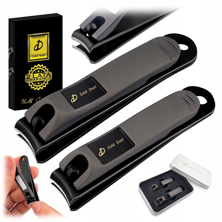 OBCINACZ DO PAZNOKCI GRUBYCH DUŻY ZESTAW CĄŻKI OBCINACZKI SKÓREK 2szt STAL