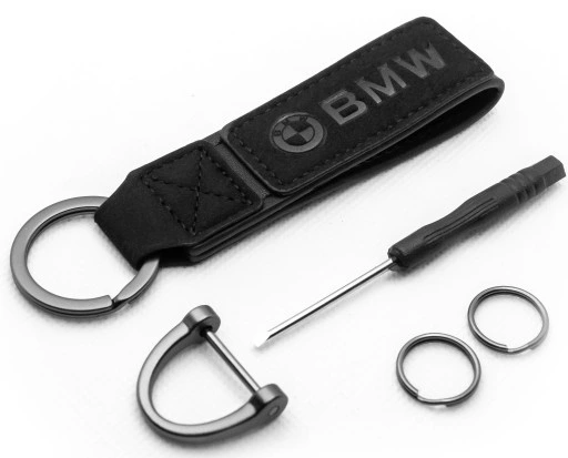 Brelok Smycz Do Kluczy BMW eko skóra zamsz