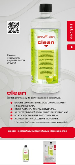 SPRAY-KON CLEAN ZMYWACZ CZYŚCIK HPL ABS PCV IN02