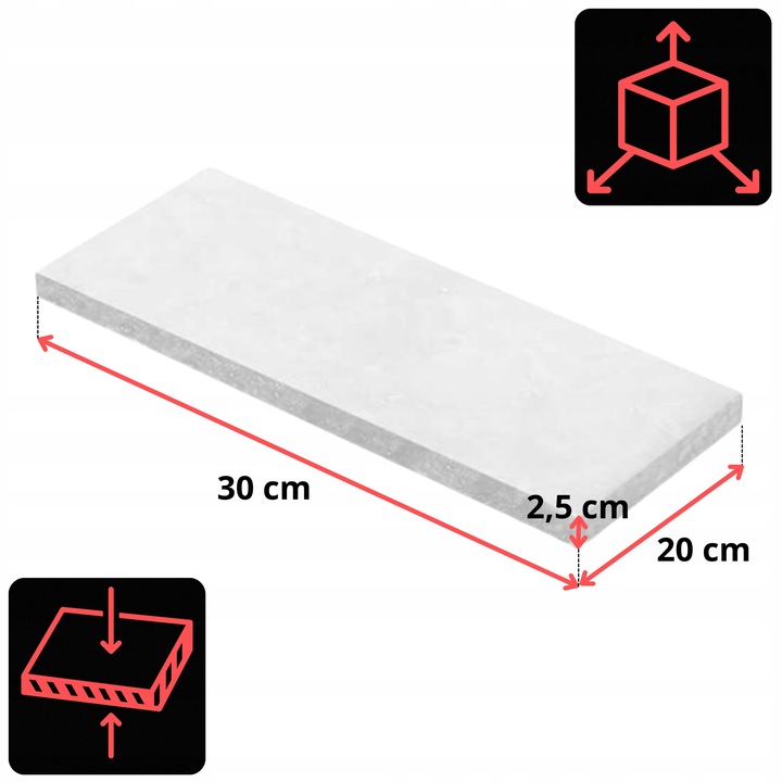 WKŁAD DO BIOKOMINKA MATA CERAMICZNA WEŁNA WATA BIO KOMINEK 20 x 30 CM