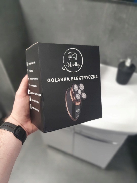 GOLARKA MĘSKA MASZYNKA ELEKTRYCZNA DO GOLENIA GŁOWY BRODY TRYMER 5W1