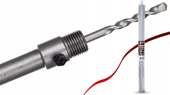 ADAPTER do OTWORNIC PRZEDŁUŻKA 450mm M22x2.0 KORONKI SDS PLUS do