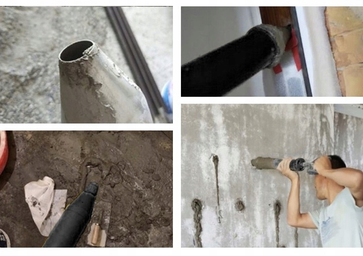 Pompka betoniarska wyciskacz budowlany do mas zaprawy + 4 dysze Certus