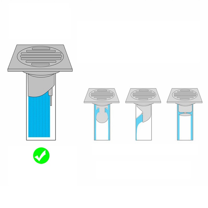 SUCHY SYFON ZAWÓR ZWROTNY KANALIZACYJNY DO ODPŁYWÓW – REGULACJA Ø