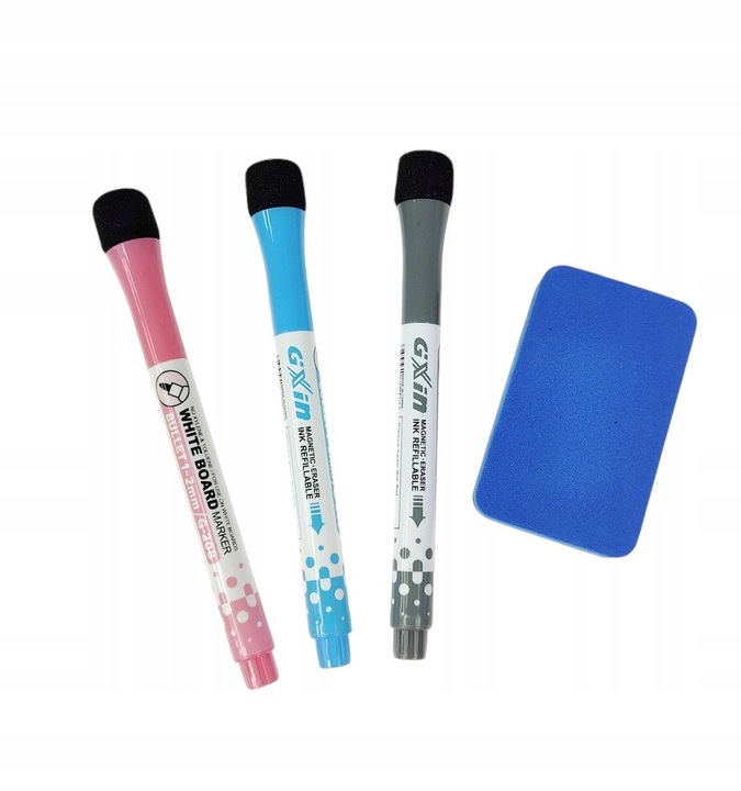 PLANER NA LODÓWKĘ MIESIĘCZNY Kalendarz magnetyczny Tablica + Gąbka MARKERY