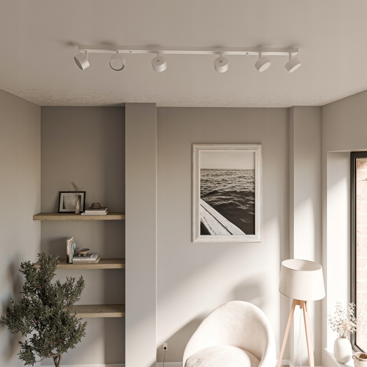 Oprawa Halogenowa 6X GX53 Lampa Sufitowa Natynkowa Ruchoma Kinkiet