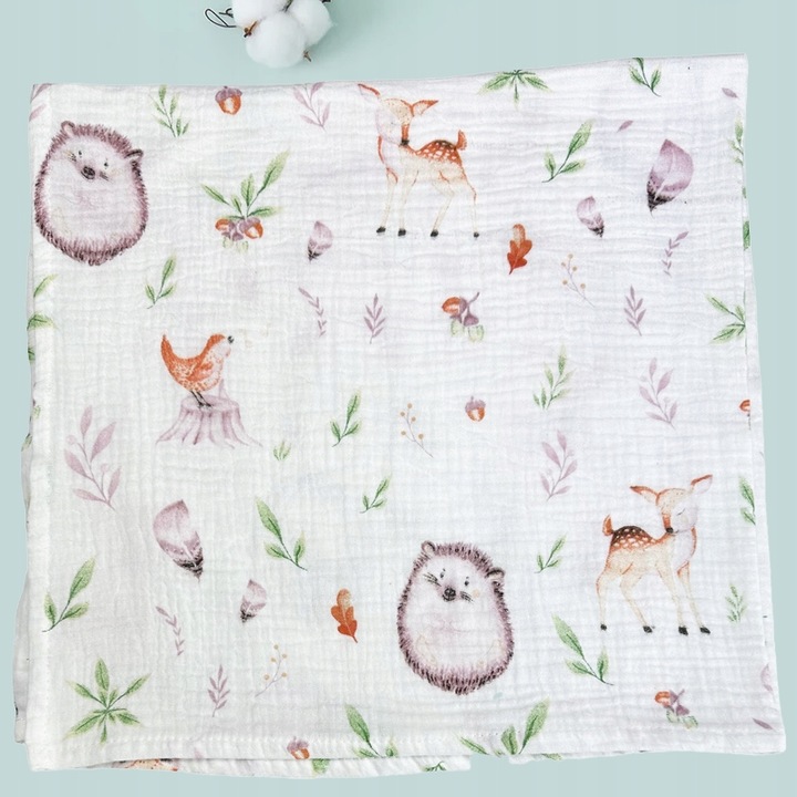 Plumeri Pieluszki muślinowe zestaw kolorów 10 szt. 50x30 cm